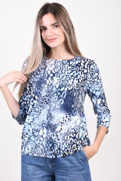 Bluza Dama Sunday 6494 Blue/Beige/Navy